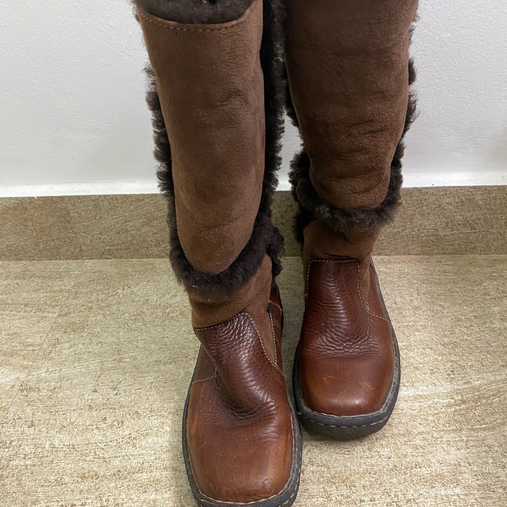 Born Brown Shearling Lined Women's Boots - Picture 2 of 15